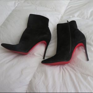 Black Christian Louboutin Stiletto Boots